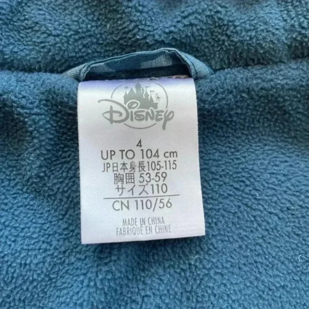Disney Mickey Mouse little boy’s jacket fleece lined hooded size 4T EUC